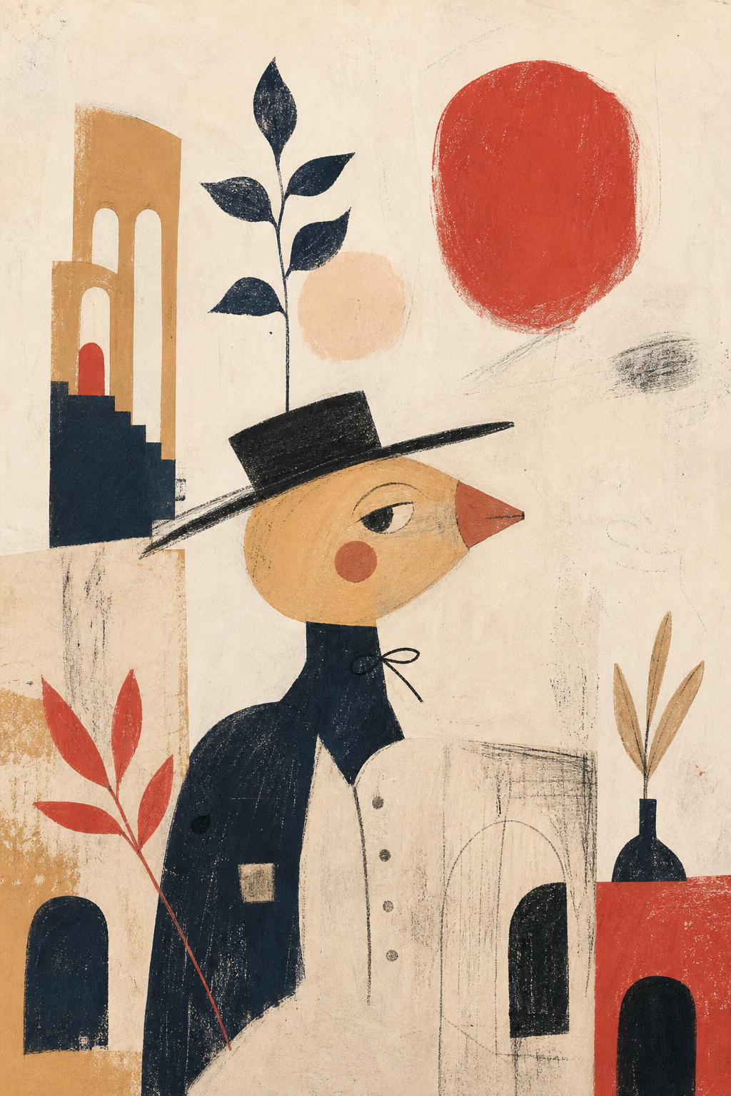 Mischief Study Original Wall Art Print